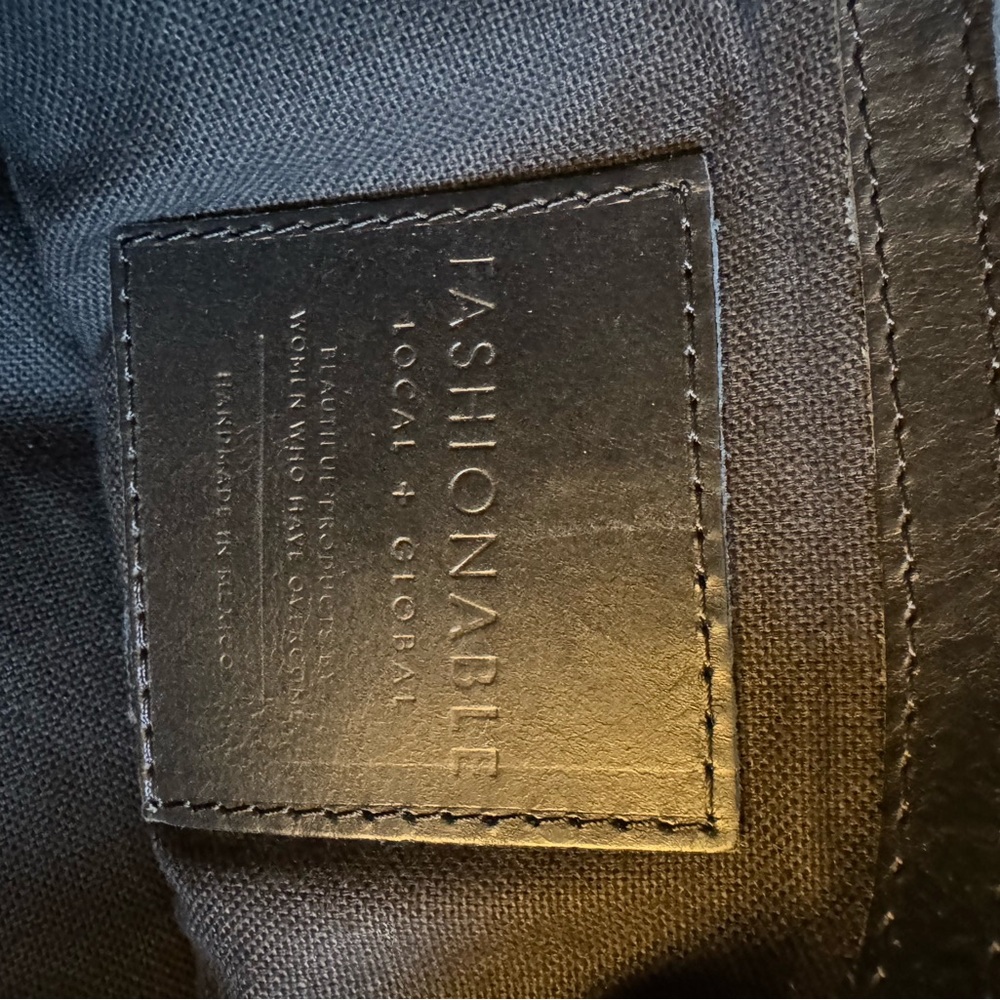 Able Black Leather Backpack - Picture 3 of 5
